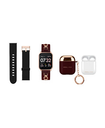 Унисекс Kendall + Kylie бордовый силиконовый ремешок Smartwatch Set KENDALL + KYLIE