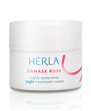 Восстанавливающий ночной крем с эффектом дамасской розы HERLA