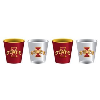 Набор из 4 рюмок Iowa State Cyclones, 60 мл, стеклянные и керамические Evergreen Enterprises