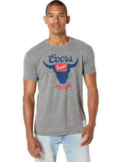 Винтажная футболка с короткими рукавами из трех смесей Coors Banquet Rodeo The Original Retro Brand