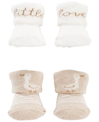Ботильоны-носочки со складками на манжетах для мальчиков и девочек, упаковка из 2 шт. Carter's