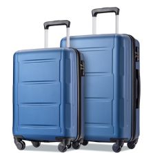 Merax 2 Piece Luggage Set Abs Lightweight Suitcase Merax