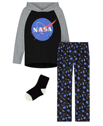 Комплект из 3 предметов, пижамы и носков Little Boys NASA Sleep On It
