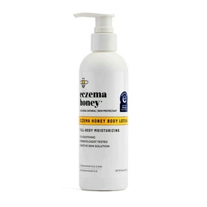 Eczema Honey Oatmeal Body Lotion for Dry Skin, Shea Butter & Collodial Oatmeal, 8 oz Eczema Honey