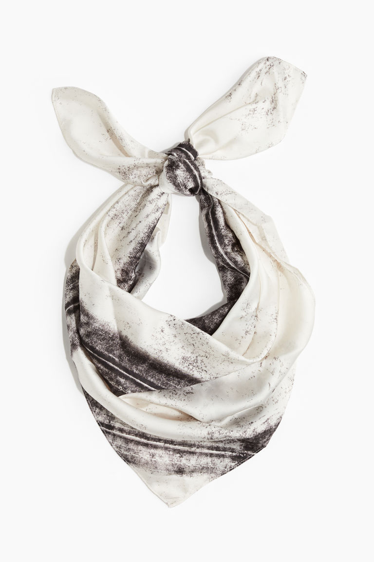 Printed Satin Scarf H&M