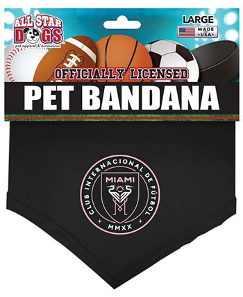 Бандана для домашних животных Black Inter Miami CF All Star Dogs