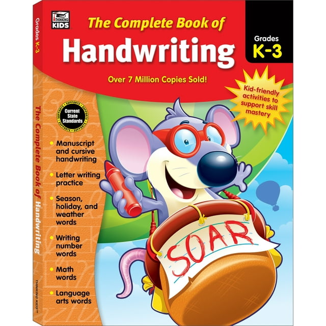 Thinking Kids The Complete Book of Handwriting Workbook Grade K-3 (416) Thinking Kids'