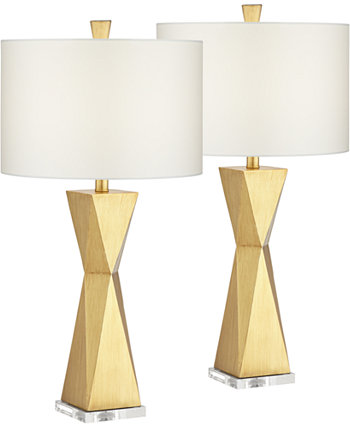 Настольная лампа Quadrangle Brushed Gold - набор из 2 шт. Pacific Coast