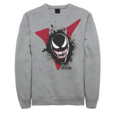 Мужской флисовый пуловер с рисунком Marvel Venom и большим V-образным вырезом Marvel