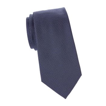 Шелковый галстук с принтом Armani Collezioni