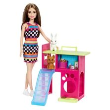 Игровой домик для кукол Barbie® и домашних животных с 2 домашними животными Barbie