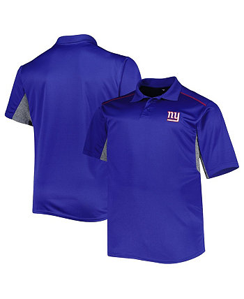 Мужская рубашка-поло Royal New York Giants Big and Tall Team Color Fanatics