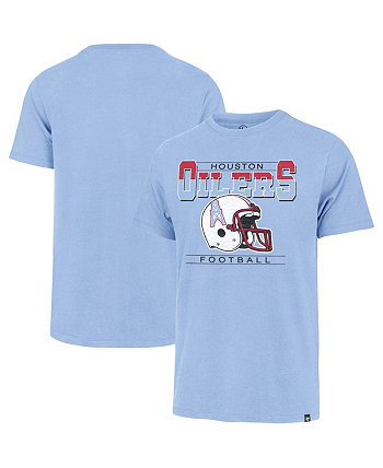 Мужская голубая рваная футболка Houston Oilers Time Lock Franklin Big and Tall '47 Brand
