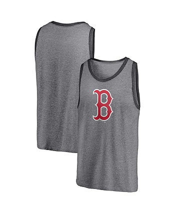 Men's Branded Heathered Gray Boston Red Sox Famous Tri-Blend Tank Top Fanatics
