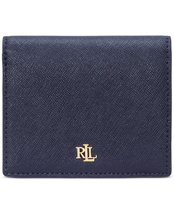 Бумажник LAUREN Ralph Lauren Crosshatch Leather Compact Wallet LAUREN Ralph Lauren