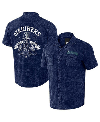 Мужская рубашка на пуговицах из коллекции Darius Rucker от Seattle Mariners Denim Team Color Fanatics