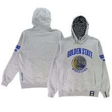 Unisex NBA x Two Hype  Heather Gray Golden State Warriors Culture & Hoops Heavyweight Pullover Hoodie Two Hype