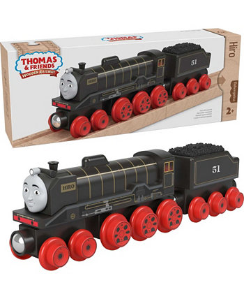 Деревянная железная дорога Томас и его друзья, паровоз Хиро и угольный вагон Fisher-Price