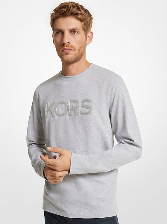 Хлопковая футболка с длинными рукавами K O R S Michael Kors