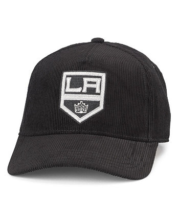Мужская черная вельветовая регулируемая шляпа Los Angeles Kings с цепной строчкой American Needle