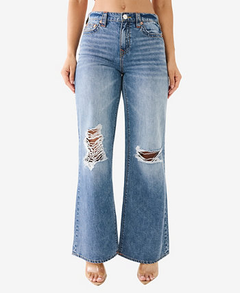 Женские широкие джинсы без клапанов Leila True Religion