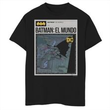 Мальчики 8-20 Бэтмен: El Mundo Mexico News Плакат Футболка с рисунком DC Comics