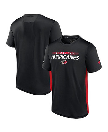 Мужская черно-красная футболка Carolina Hurricanes Authentic Pro Rink Tech Fanatics