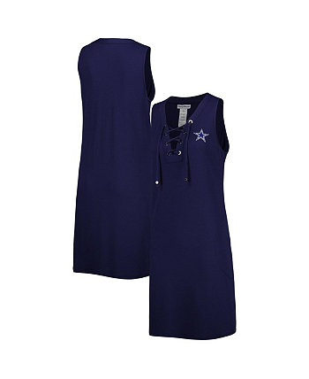 Женское темно-синее платье на шнуровке Dallas Cowboys Island Cays Tommy Bahama