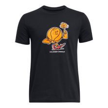 Баскетбольная футболка Under Armour Get Pumped с короткими рукавами и рисунком для мальчиков 8–20 лет Under Armour