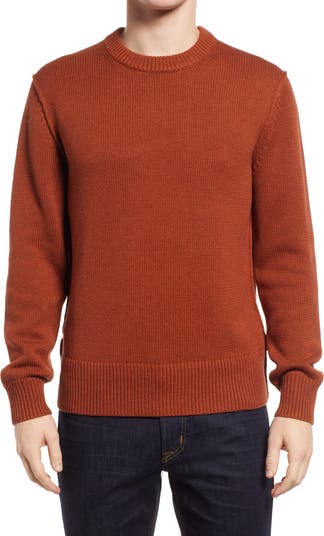 Мужской свитер с круглым вырезом из мериносовой шерсти и хлопка ALEX MILL