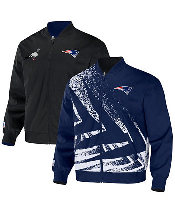 Men's NFL X Staple Navy New England Patriots Embroidered Reversable Nylon Jacket NFL Properties