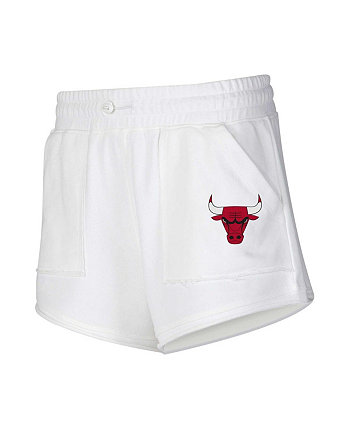 Женские белые шорты Chicago Bulls Sunray Concepts Sport