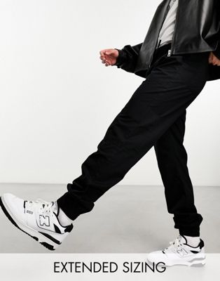 Черные спортивные брюки-карго с эластичной резинкой на талии ASOS DESIGN ASOS DESIGN