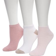 Women's Cuddl Duds® 3-Pack Tulip Stitch Diagonal Rib Low-Cut Socks Cuddl Duds