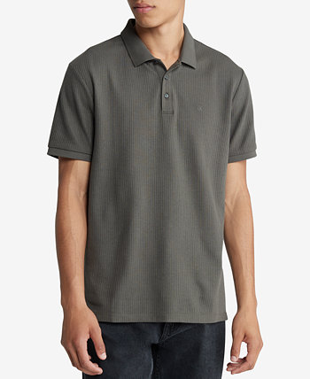 Мужская футболка-поло стандартного кроя с короткими иголками Calvin Klein
