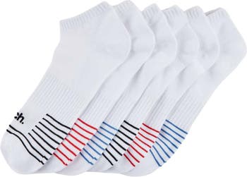 6-Pack Athletic Low Cut Socks Bench.