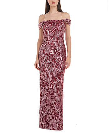 Женское платье-футляр Cora с вышивкой JS Collections