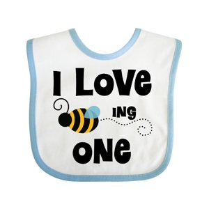 Inktastic 1st Birthday Bee Boys or Girls Baby Bib Inktastic