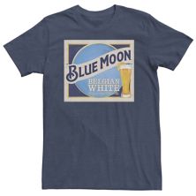 Футболка с квадратным логотипом Big & Tall Blue Moon Beer Licensed Character