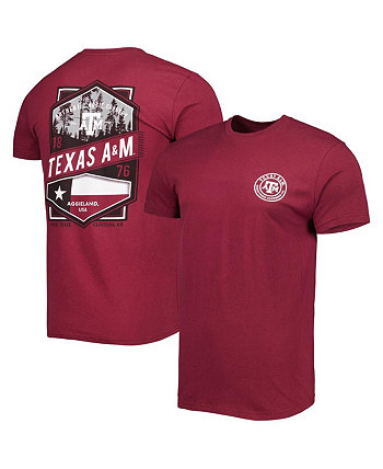 Мужская темно-бордовая футболка Texas A&M Aggies Double Diamond Crest FLoGrown