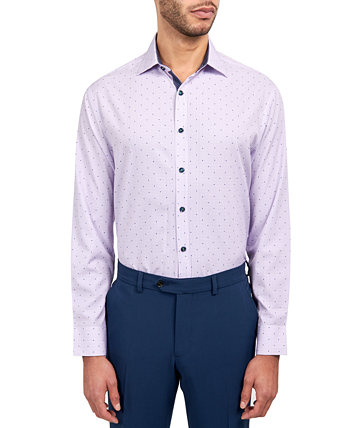 Мужская классическая рубашка приталенного кроя с геопринтом Society of Threads