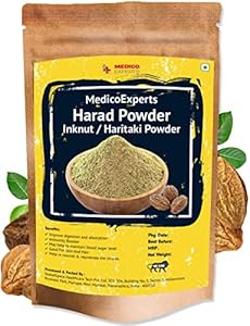 Metrol Haritaki Powder Organic - 100 GMS | 100% Pure Harde Powder | Kadukkai Powder | Harad Powder | Inknut Powder for Dark Circles, Face, Skin & Healthy Digestion Metrol