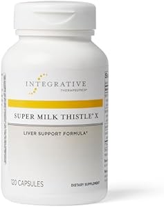 Integrative Therapeutics Super Milk Thistle X - Liver Support Formula* - Standardized to Silymarin - Liver Health Support with Artichoke Leaf, Dandelion Root & Licorice Root Extracts* - 120 Capsules (Капсулы) Integrative Therapeutics