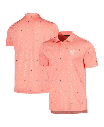 Men's Coral USMNT Groove Performance Polo LevelWear