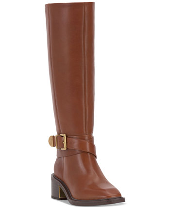 Женские Сапоги Vince Camuto Gini Extra Wide-Calf Buckled Knee-High Vince Camuto