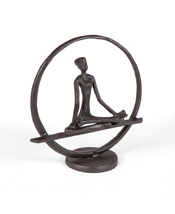 Чугунная скульптура круга медитации йоги Danya B