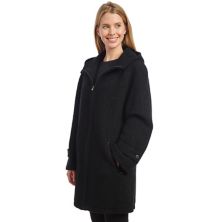 Женское классическое пальто с капюшоном из смесовой шерсти Fleet Street Fleet Street
