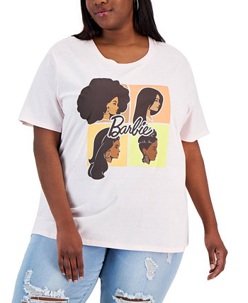 Модная футболка больших размеров с круглым вырезом и рисунком Барби Love Tribe
