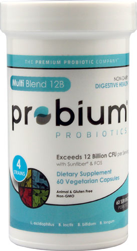 Probium Probiotics Multi Blend 12B — 12 миллиардов КОЕ — 60 вегетарианских капсул Probium
