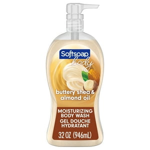 Softsoap Moisturizing Body Wash Pump, Shea and Almond Oil - 32 Fluid Ounce Pump, Adult, All Skin Types Softsoap